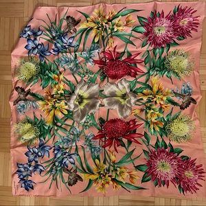 NWT ECHO DESIGN Tropical Print Scarf 100% Silk